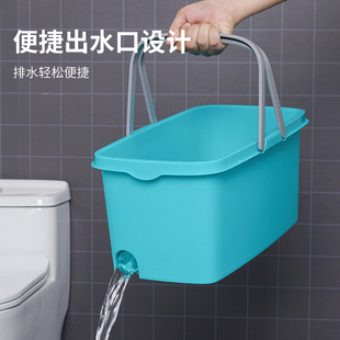 滑轮洗拖把桶长方形家用海绵拖布桶可排水洗涮拖把盆塑料墩布桶新
