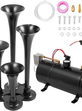 DHKA亚冠-AS173现货喇叭改装气泵12/24V3L气罐气喇叭空气压缩机