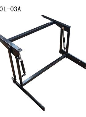 多功能升降茶几铰折叠桌支撑架桌面气动缓冲升降架折叠茶几铰链