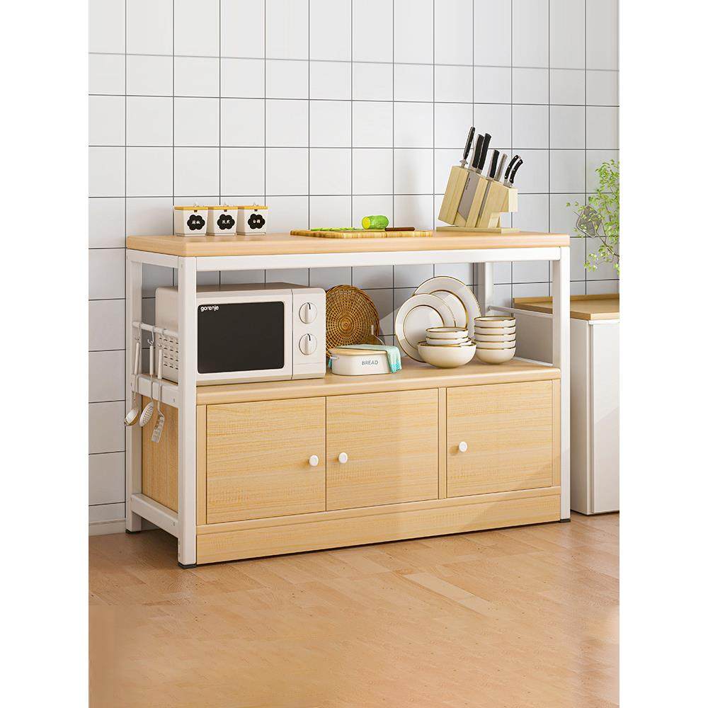 厨房置物架收纳柜落地多层家用橱柜多功能柜子储物柜餐边柜备中高,电子元器件市场,其它元器件,淘宝优惠券,粉丝福利购,淘宝优惠卷