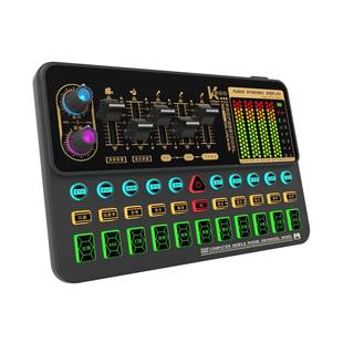 电商爆款提供中文版英文版sk500数字调音台声卡直播多功能调