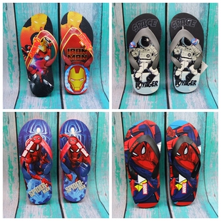 少年男儿童宝宝夹脚人字拖鞋防滑休闲萌卡通凉拖鞋轻便软底橡胶