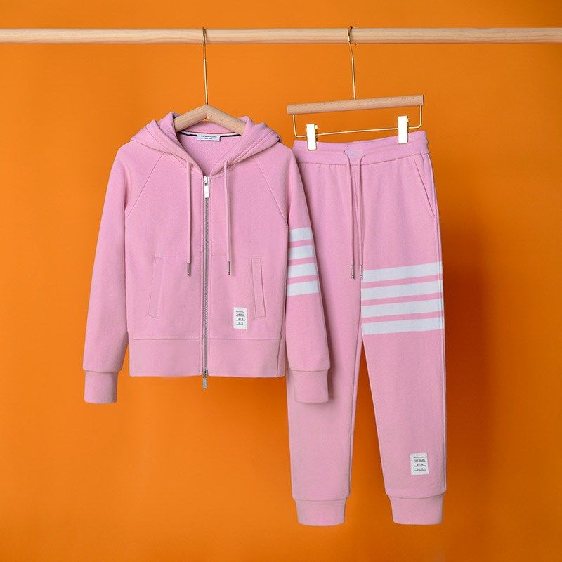 潮牌TB女童春装2024新款套装洋气时髦春秋童装儿童粉红色休闲卫衣,童装/婴儿装/亲子装,套装,淘宝优惠券,粉丝福利购,淘宝优惠卷