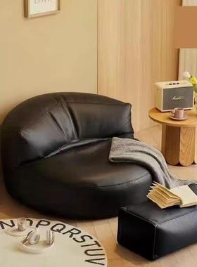 懒人沙发阳台可躺可睡榻榻米坐垫卧室小户型网红黑色单人沙发椅子