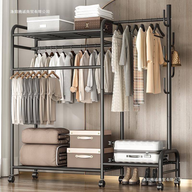 网红简易衣柜现代铁架卧室组合装出租房省空间收纳折叠储物布新款