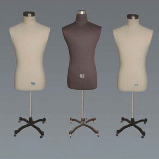 国标男立裁人台可插针 裁剪模特道具 制衣制版打版人台 半身模特