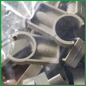 灰色PPR高平卡平脚管卡U型高脚卡20 32ppr管件接头水管卡配件