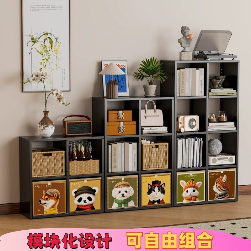 钢制格子柜卡f莱克自由组合落地客厅幼儿园铁艺置物架收纳储物柜