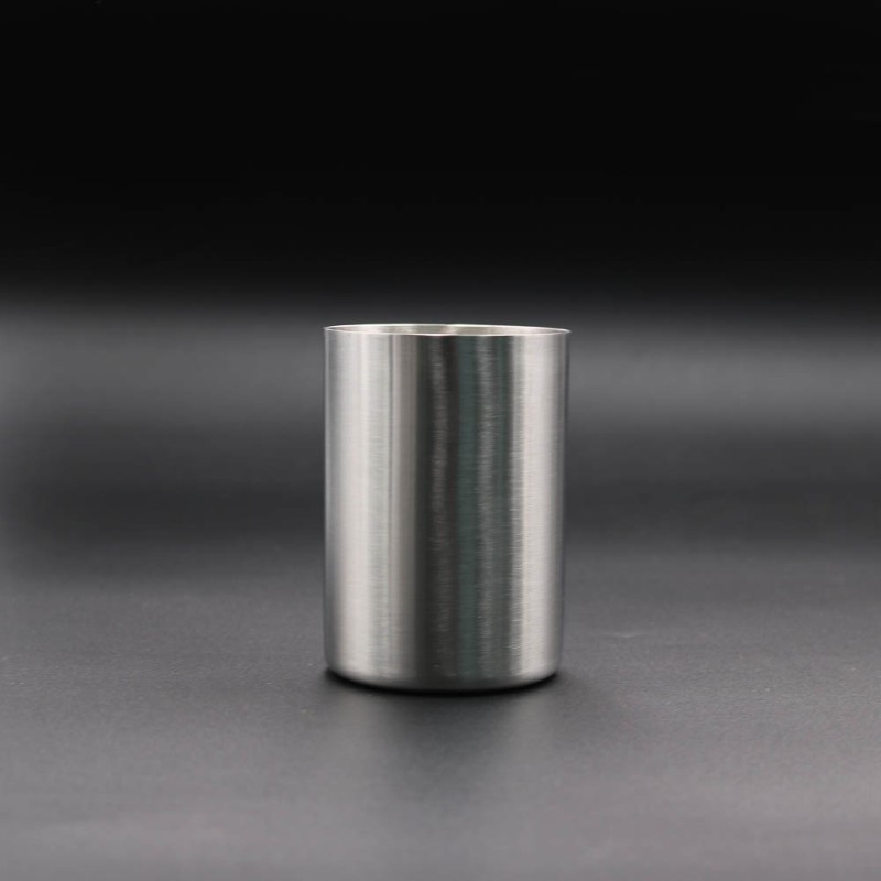 一杯成型不卷边单层水杯304不锈钢啤酒杯I清酒杯小直杯可定制logo