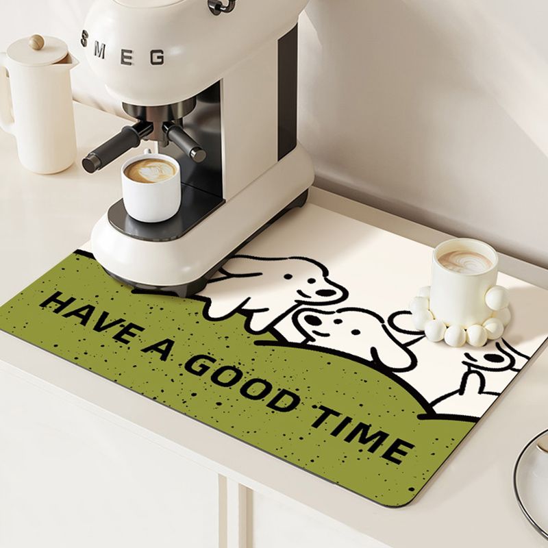 咖啡机厨a房台面沥水垫吸水速干餐垫碗盘隔热垫子卫生间洗漱台杯