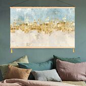 北欧抽象客厅装 饰画沙发油画布挂毯背景墙壁画玄关床头挂画可定制