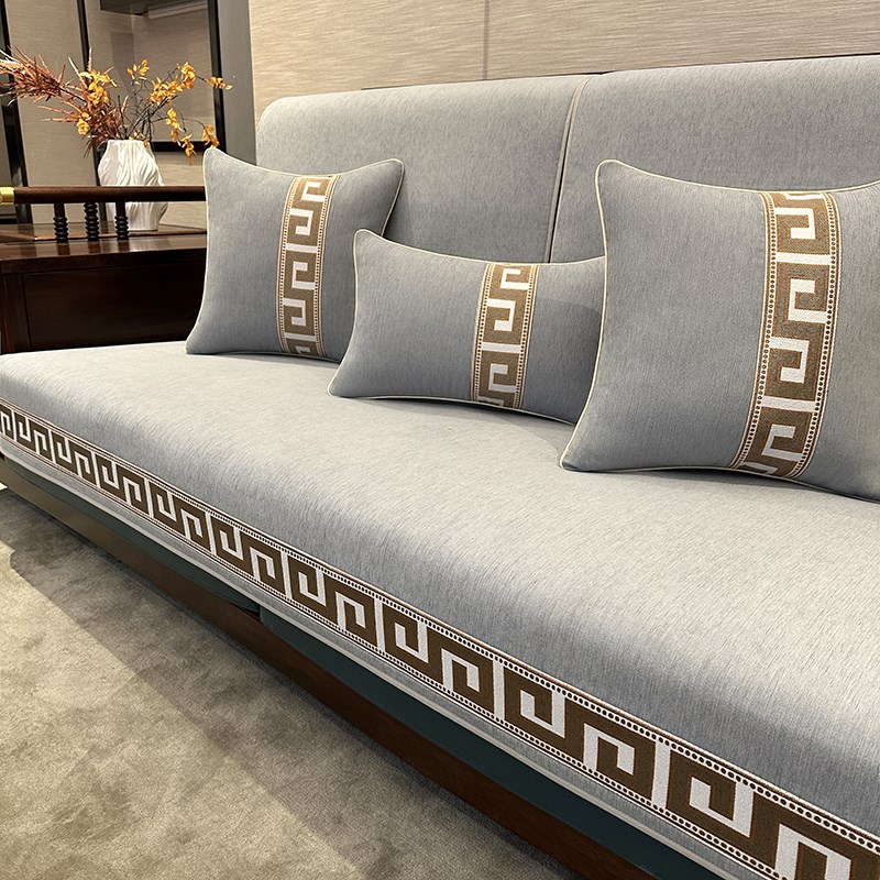 2025新款红木沙发坐垫防滑新中式垫子实木家具四季V通用可拆洗套