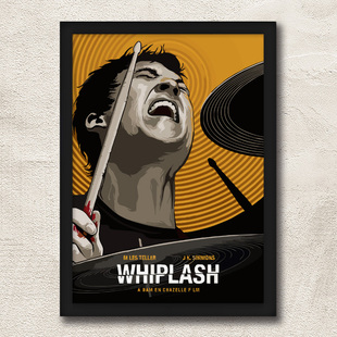 爆裂鼓手电影海报装饰画 琴行音乐教室排练房壁画 Whiplash挂画