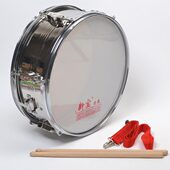 少先队鼓军乐队鼓 不锈钢小军鼓 银色专业小军鼓 35CM 新宝13寸