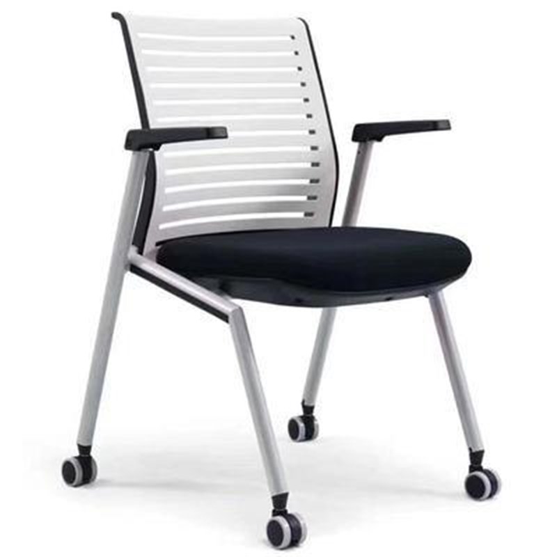 培训椅带写字板折叠会议椅学生桌椅一体会议室椅W带滑轮办公椅