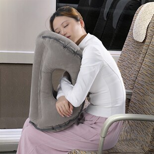 火车硬座睡觉神器充气枕头过夜长途飞机旅行高铁午休坐着趴睡枕