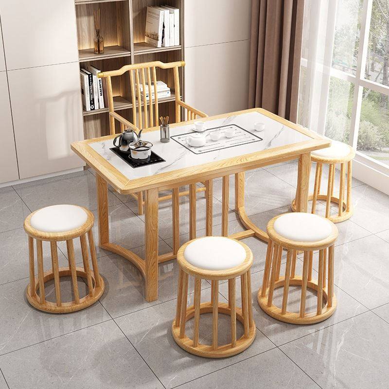 阳台岩板实木茶桌椅组合茶几小户型新中式家用客厅休闲泡茶台一体,住宅家具,家用茶台/茶桌,淘宝优惠券,粉丝福利购,淘宝优惠卷