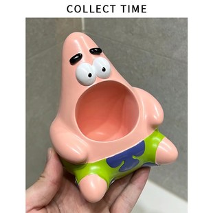 桌面办公室笔筒高级感卡通可爱化妆刷桶梳子眉笔筒创意装饰品摆件