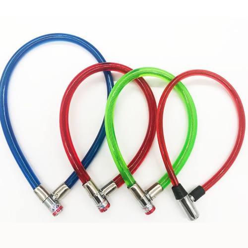 自行车锁防盗学生单车锁儿童登山自行车防盗锁车锁环形钢丝锁炼子