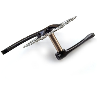 公路车小轮折叠车中空一体曲柄修补件牙盘中轴正负齿单盘46 58T