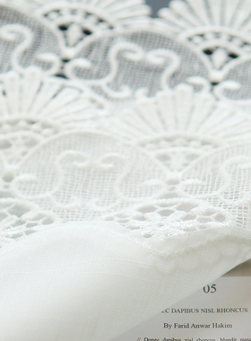 9918简约g现代白色麻棉蕾丝百搭餐桌布艺方形小圆桌布电视柜茶几