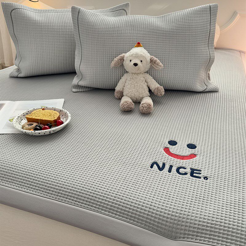 A类母婴级冰豆豆笑脸灰色夏季冰丝凉席夏天2025新款席子可机水洗,床上用品,冰丝席,淘宝优惠券,粉丝福利购,淘宝优惠卷