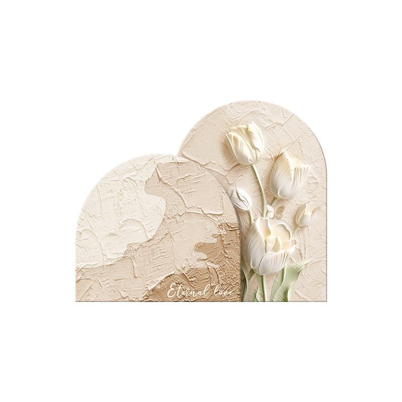 法式奶油风客厅装饰画壁灯花卉轻D奢高级沙发背景墙壁挂画原木风