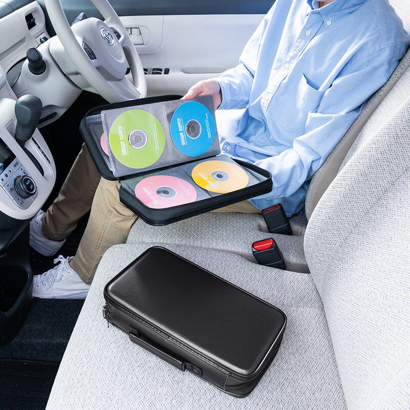 光盘盒CD盒DVD光碟r收纳蝶包盘片包带提手大容量车载光盘储存