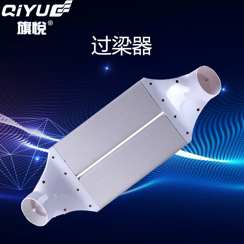 室内新风系统过梁器pvc管道变径连接免打孔横梁扁管过渡器