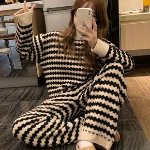 大码半边绒睡衣女款冬季加厚保暖2025新款秋冬天薄款珊瑚绒家居服