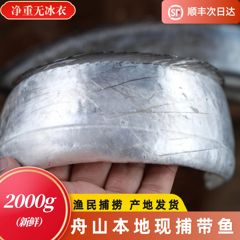 4斤整条野生带鱼舟山鲜活雷达网小眼睛东海大号带鱼新鲜冷冻 刀鱼