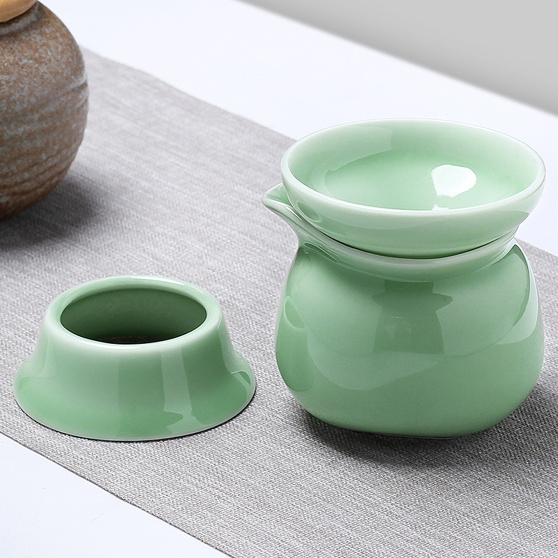 冲茶漏托茶滤茶叶过滤网泡茶器分离器茶隔陶瓷茶具茶杯Y公道杯一