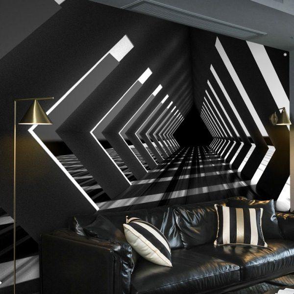 工业风立体空间大号挂布3D效果隧道装饰画舞台KTV酒吧搭配背景布