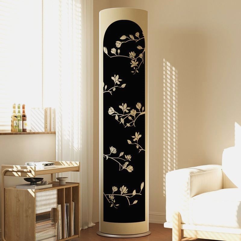 新中式圆柱形空调罩立式柜机套防尘防晒客厅大3匹格力美的通用型