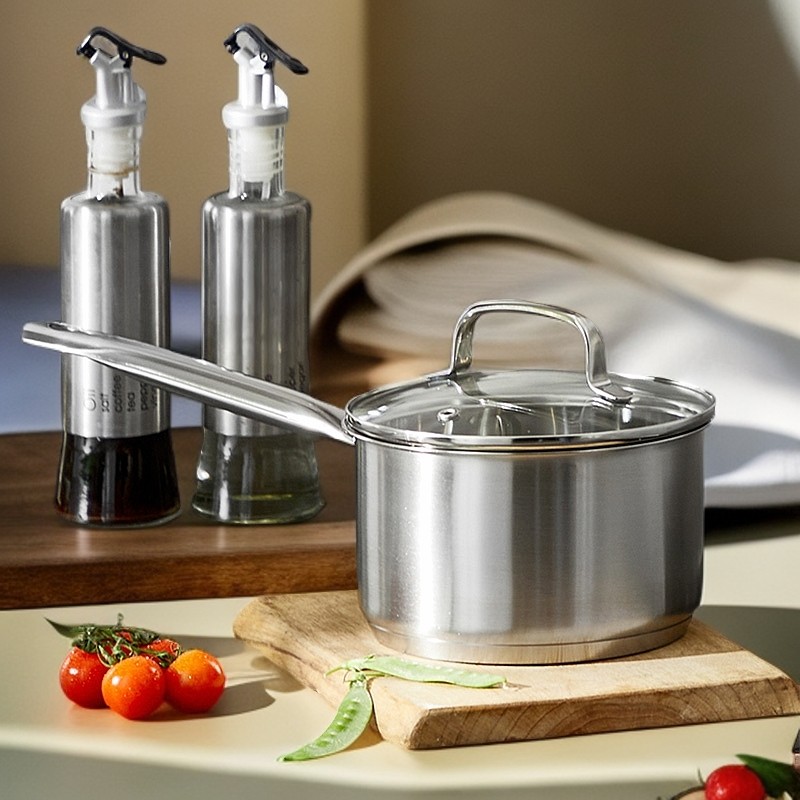 cizzle/喜时【闻道】304不锈钢奶锅16-18牛奶锅煮热奶锅婴儿辅食