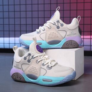 少儿专业篮球鞋学生球鞋男女篮球鞋摩擦有声音潮流百搭实战耐磨防