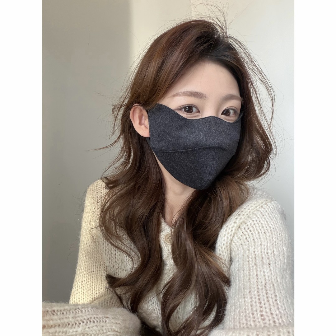 Jun 半脸+全脸真丝羊毛定型保暖骑车防风显脸小面罩