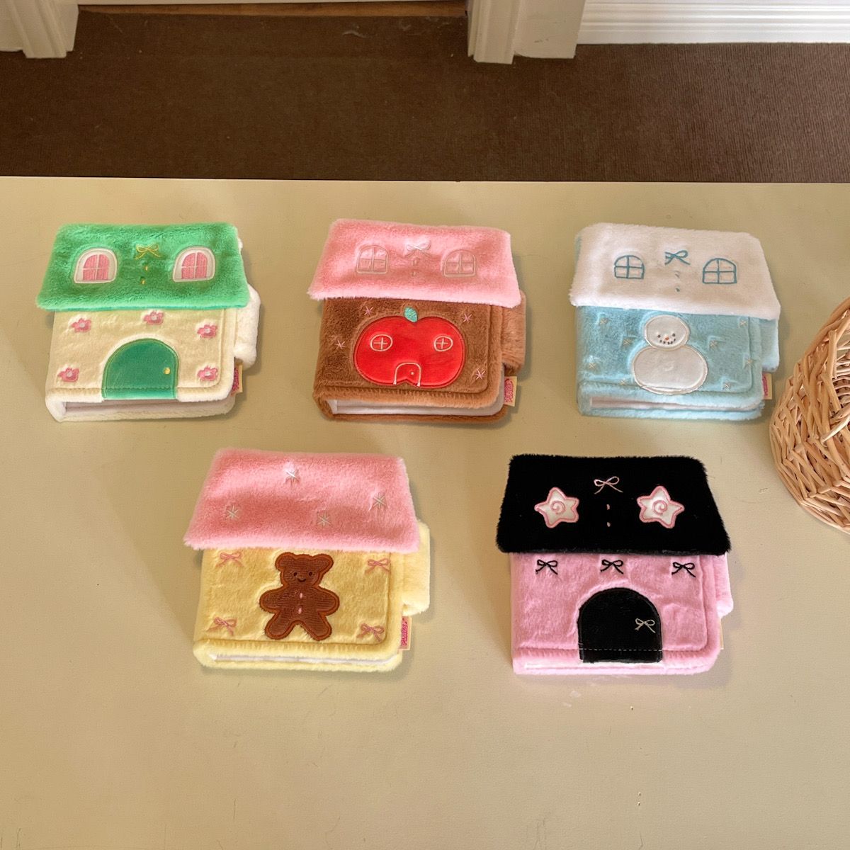 创意毛绒卡册一宫格活页拍立得照片相册爱豆收藏卡专辑小卡收纳卡