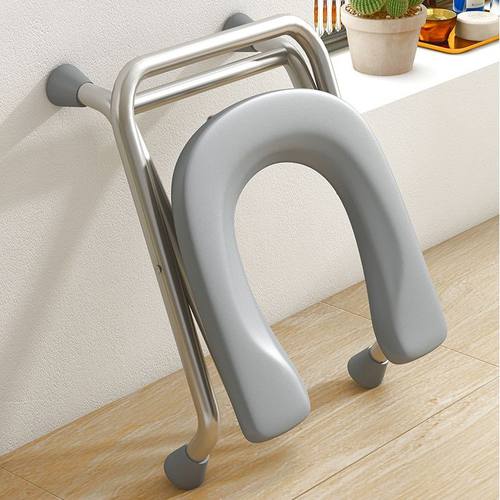 上厕所专用凳子304不锈钢坐便椅u型坐便凳子厕所坐便椅可折叠新坐