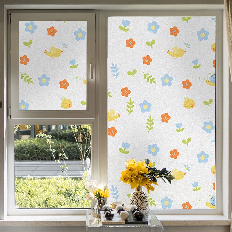 玻璃纸自粘式价)窗户磨砂贴纸透光不透明卫生间浴室防窥遮光