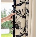 天河花边新款 复古黑色窗帘毛毛球轻奢金属立边可零剪辅料配件 法式