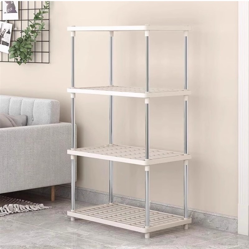 置物架落地收纳架储物架多层浴室卫生间置物架厨房V储物柜家用多