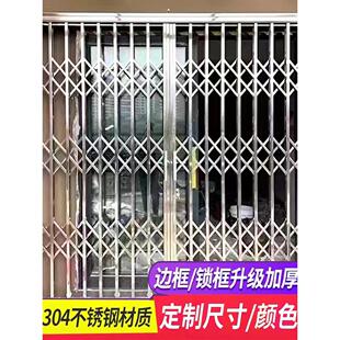 工厂直供304不锈钢拉闸门推拉进户门电动伸缩门厂房大门卷帘门