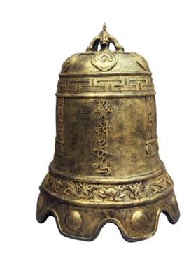 玻璃钢仿铜警钟长鸣雕塑法治廉政文化警世钟禁毒钟雕塑