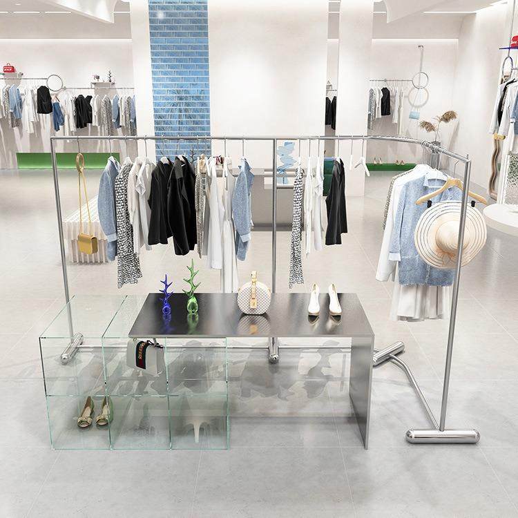 服装店轻奢不锈钢拉丝服装架展示架陈列架壁挂式上墙架加粗,清洗/食品/商业设备,风口/风叶/风机配件,淘宝优惠券,粉丝福利购,淘宝优惠卷