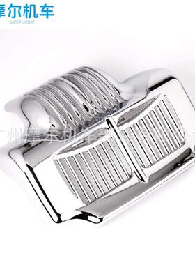 适用哈雷FLTRFLHX2011-20142015机油冷却箱装饰盖电镀装饰罩