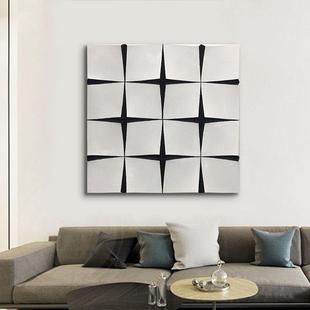 现代简约装饰画玄关客厅格子装置艺术挂画走廊过道立体实物壁画