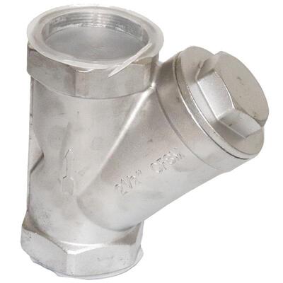 CF8M(316)不锈钢内螺纹Y型过滤器100目2分3分4分6分至3寸