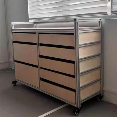 桦木可移动斗柜抽屉柜靠墙沙发旁斗柜客厅餐边柜储物柜电视柜边柜