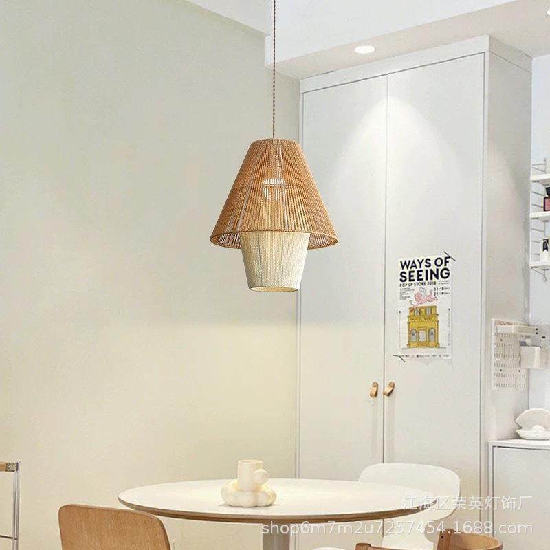 创意藤编草帽灯罩复古日式餐厅个性火锅店藤艺民宿东南亚竹编吊灯,金属材料及制品,金属加工件/五金加工件,淘宝优惠券,粉丝福利购,淘宝优惠卷